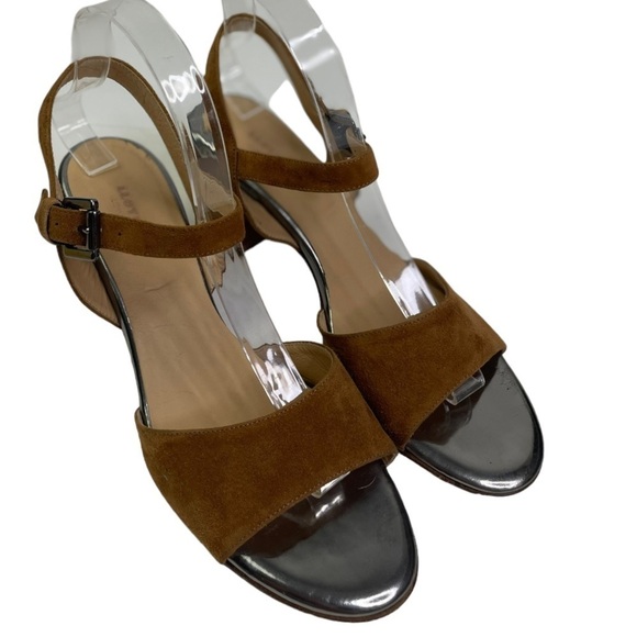 Lloyd Germany Women’s Brown Leather Chunky Heels With Ankle Strap - Picture 3 of 8